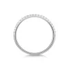 Platinum Round Brilliant 0.15ct Lab Grown Diamond Half Hoop Eternity Ring