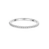 Platinum Round Brilliant 0.15ct Lab Grown Diamond Half Hoop Eternity Ring