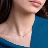 9ct White Gold 0.75ct Round Brilliant Lab Grown Diamond 4 Claw Pendant