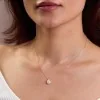 9ct Yellow Gold Pear Shape 1.00ct Lab Diamond Rub Over Pear Shape Pendant