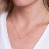 9ct Yellow Gold Emerald Cut 1.00ct Lab Grown Diamond Rub Over Pendant