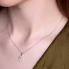 18ct White Gold Oval Cut 2.00ct Lab Grown Diamond Pendant