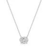 18ct White Gold East to West Oval Cut 1.00ct Lab Grown Diamond Pendant