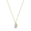 9ct Yellow Gold 0.50ct Pear Shape Lab Grown Diamond Pendant