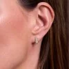 9ct White Gold Round Brilliant 0.60ct Lab Grown Diamond Graduated Drop Earrings
