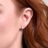 18ct White Gold Oval Cut 1.00ct Lab Grown Diamond Stud Earrings