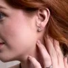 18ct White Gold Pear Cut 1.50ct Lab Grown Diamond Earrings
