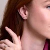 18ct Yellow Gold Radiant Cut 1.50ct Lab Grown Diamond Stud Earrings