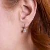18ct White Gold Round Brilliant 1.00ct Lab Grown Diamond Drop Earrings