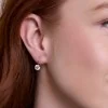 18ct Yellow Gold Round Brilliant 2.00ct Lab Grown Diamond Drop Earrings