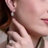 18ct White Gold 4.50ct Lab Grown Pear Cut Diamond Drop Earrings