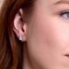 18ct White Gold Radiant Cut 2.00ct Lab Grown Diamond Stud Earrings