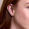 18ct Yellow Gold Radiant Cut 2.00ct Lab Grown Diamond Earrings