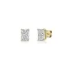 18ct Yellow Gold Radiant Cut 2.00ct Lab Grown Diamond Earrings
