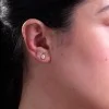 9ct Yellow Gold 0.50ct Pear Shape Lab Grown Diamond Stud Earrings