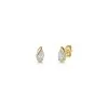 9ct Yellow Gold 0.50ct Pear Shape Lab Grown Diamond Stud Earrings