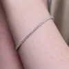 9ct White Gold Round Brilliant 3.00ct Lab Grown Diamond Tennis Bracelet