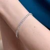 18ct White Gold Round Brilliant Cut 10ct Lab Grown Diamond Tennis Bracelet