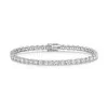 18ct White Gold Round Brilliant Cut 10ct Lab Grown Diamond Tennis Bracelet