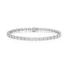 18ct White Gold Oval Cut 7.00ct Lab Grown Diamond Bracelet
