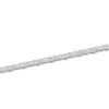 18ct White Gold Emerald & Oval Cut 8.50ct Lab Grown Diamond Bracelet