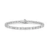 18ct White Gold Emerald & Oval Cut 8.50ct Lab Grown Diamond Bracelet
