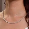 18ct White Gold 7.00ct Lab Grown Diamond Necklet