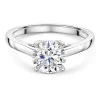 Platinum Lab Grown 1.50ct Round Brilliant Diamond Solitaire Ring