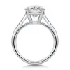 Platinum Lab Grown 2.00ct Round Brilliant Diamond Solitaire Ring