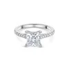 Platinum Princess Cut 2.25ct Lab Grown Diamond Solitaire Ring
