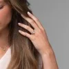 Platinum Lab Grown 2.00ct Oval Diamond Solitaire Ring