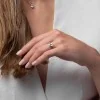 Platinum Lab Grown 2.00ct Oval Diamond Shoulders Ring