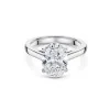 Platinum Oval Cut 3.00ct Lab Grown Diamond Solitaire Ring