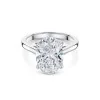 Platinum Oval Cut 5.00ct Lab Grown Diamond Solitaire Ring