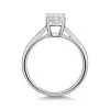 Platinum Lab Grown 1.50ct Emerald Diamond Solitaire Ring