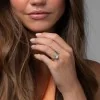 Platinum Lab Grown 1.50ct Pear Diamond Halo Shoulders Ring