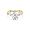 18ct Yellow Gold Pear Cut 2.25ct Lab Grown Diamond Solitaire Ring
