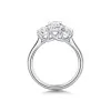 Platinum Oval Cut 2.00ct Lab Grown Diamond 3 Stone Ring