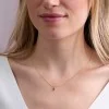 9ct Yellow Gold Round Brilliant Emerald Solitaire Solitaire Pendant Charm
