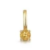 9ct Yellow Gold Round Brilliant Citrine Solitaire Pendant Charm
