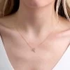 9ct Yellow Gold Round Brilliant Topaz Solitaire Pendant Charm