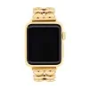 Coach Gold Tone Heart Apple Watch Strap 14700336
