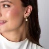 18ct Yellow Gold Vermeil Pearl Drop Earrings