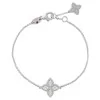 Roberto Coin 18ct White Gold Princess Flower 0.18ct Diamond Bracelet ADR777BR0652_WG