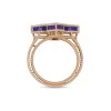 Princess Flower 0.19ct Lapis Lazuli and Diamond Ring