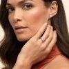 18ct White Gold Marquise And Princess Cut 1.23ct Diamond Cluster Ring