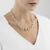 Georg Jensen Offspring Sterling Silver Open Link Necklace 10012558