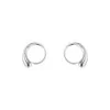 Georg Jensen Mercy Sterling Silver Swirl Earrings 10015148