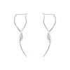 Georg Jensen MERCY silver drop twist earrings