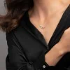 18ct White Gold Rub Over Brilliant Cut 0.60ct Diamond Necklace